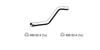 Ernst 311533 Exhaust pipe Ernst 311533 Exhaust pipe