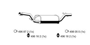 Ernst 313094 Muffler assy front Ernst 313094 Muffler assy front