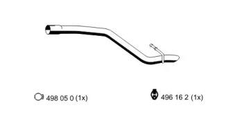 Ernst 313117 Exhaust pipe