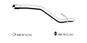 Ernst 313155 Exhaust pipe