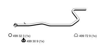 Ernst 313469 Exhaust pipe Ernst 313469 Exhaust pipe