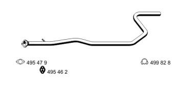 Ernst 313544 Exhaust pipe