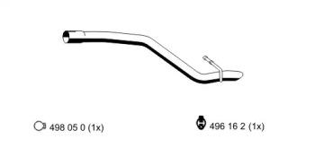 Ernst 314442 Exhaust pipe Ernst 314442 Exhaust pipe