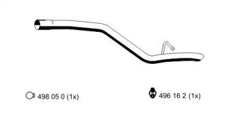 Ernst 314466 Exhaust pipe Ernst 314466 Exhaust pipe