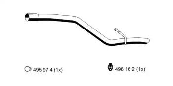Ernst 314497 Exhaust pipe Ernst 314497 Exhaust pipe