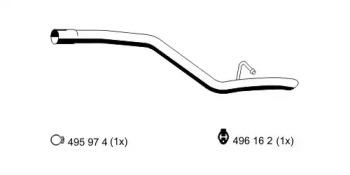 Ernst 314503 Exhaust pipe Ernst 314503 Exhaust pipe