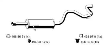 Ernst 330183 Глушник вихлопних газів кінцевий Ernst 330183 Глушник вихлопних газів кінцевий