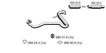 Ernst 330435 Exhaust pipe Ernst 330435 Exhaust pipe