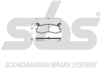 S.B.S. 1501223215 Brake pads