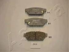 Ashika 51-05-504 Колодки гальмівні Ashika 51-05-504 Колодки гальмівні
