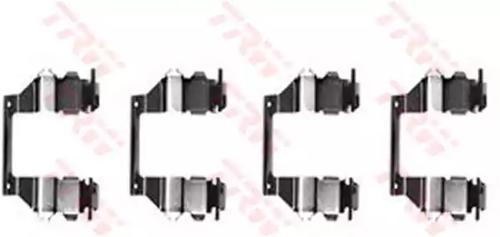 TRW PFK278 Комплект монтажный дисковых тормозных колодок