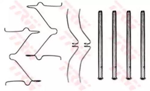 TRW PFK286 Spring set disc brake