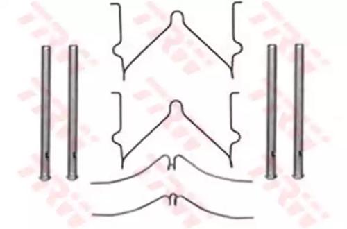 TRW PFK288 Spring set disc brake TRW PFK288 Spring set disc brake