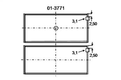 Glyco 01-3771 Комплект подшипника Glyco 01-3771 Комплект подшипника