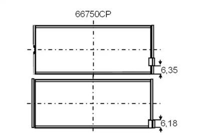 Glyco 66750CP Підшипник кульковий Glyco 66750CP Підшипник кульковий