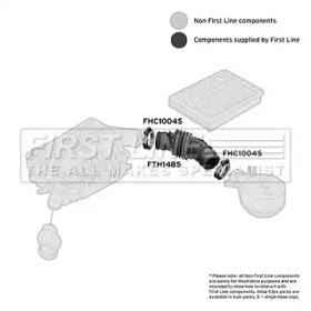 First Line/KeyParts FTH1485 Duct assy air inlet rubber First Line/KeyParts FTH1485 Duct assy air inlet rubber