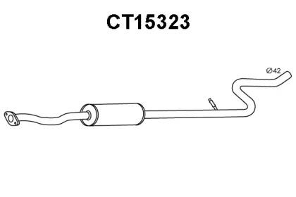 Veneporte CT15323 Muffler assy front
