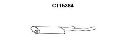 Veneporte CT15384 Muffler assy front Veneporte CT15384 Muffler assy front