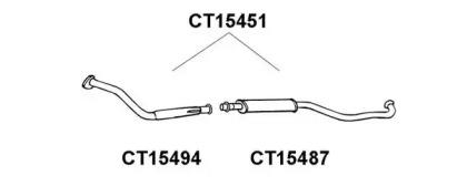 Veneporte CT15451 Muffler assy front