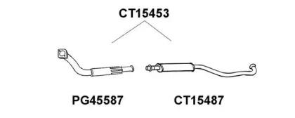 Veneporte CT15453 Muffler assy front
