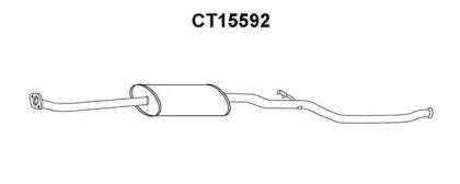 Veneporte CT15592 Muffler assy front Veneporte CT15592 Muffler assy front
