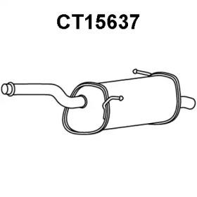 Veneporte CT15637 Глушник вихлопних газів кінцевий Veneporte CT15637 Глушник вихлопних газів кінцевий