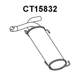 Veneporte CT15832 Глушник вихлопних газів кінцевий Veneporte CT15832 Глушник вихлопних газів кінцевий