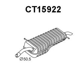 Veneporte CT15922 Глушник вихлопних газів кінцевий