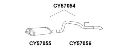 Veneporte CY57056 Exhaust pipe Veneporte CY57056 Exhaust pipe