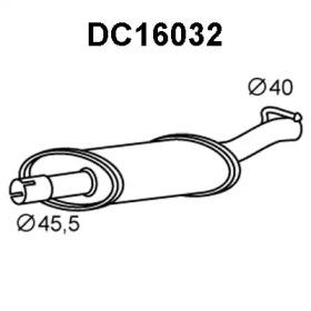 Veneporte DC16032 Muffler assy front Veneporte DC16032 Muffler assy front