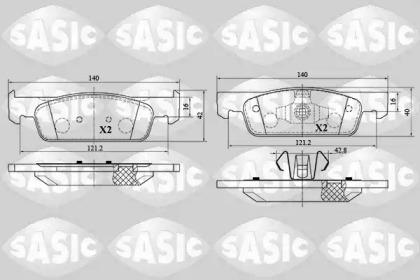 Sasic 6214029 Колодки гальмівні