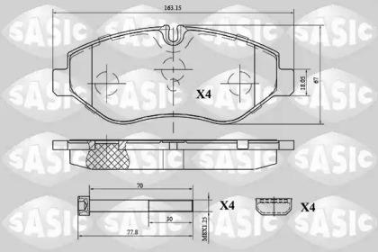Sasic 6216039 Колодки гальмівні Sasic 6216039 Колодки гальмівні