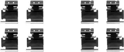 Hella 8DZ 355 203-061 Монтажний комплект гальмівних колодок Hella 8DZ 355 203-061 Монтажний комплект гальмівних колодок