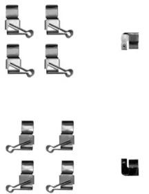 Hella 8DZ 355 205-191 Монтажний комплект гальмівних колодок Hella 8DZ 355 205-191 Монтажний комплект гальмівних колодок