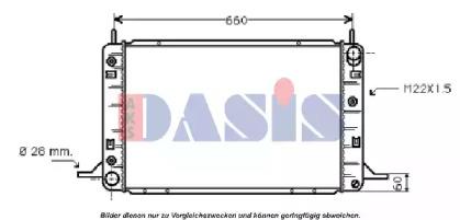 AKS Dasis 091410N Радіатор охолодження двигуна AKS Dasis 091410N Радіатор охолодження двигуна