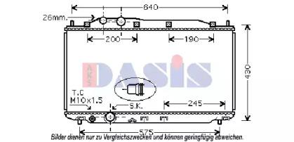 AKS Dasis 100068N Радіатор AKS Dasis 100068N Радіатор