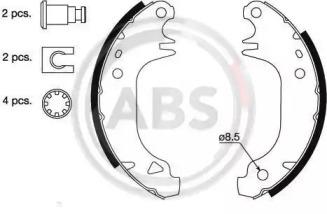 A.B.S. 8302 Brake pads A.B.S. 8302 Brake pads