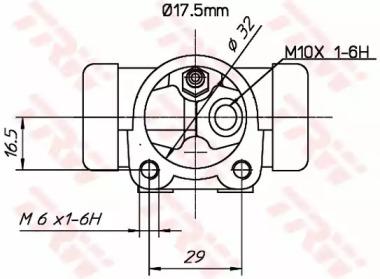 TRW BWC161 Cylinder drum brake