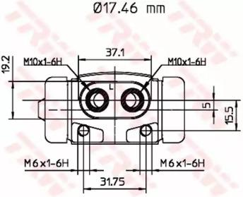 TRW BWC196 Cylinder drum brake