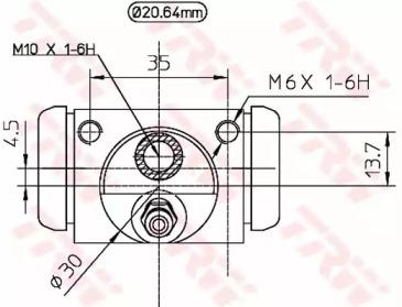 TRW BWF321 Cylinder drum brake