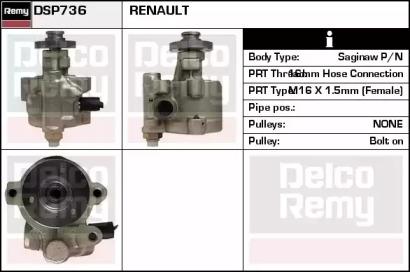 Remy DSP736 Steering pump