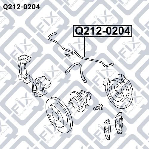 Q-FIX Q212-0204 Датчик ABS Q-FIX Q212-0204 Датчик ABS