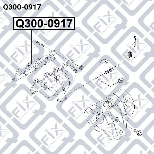 Q-FIX Q3000917 Прокладка колектора Q-FIX Q3000917 Прокладка колектора