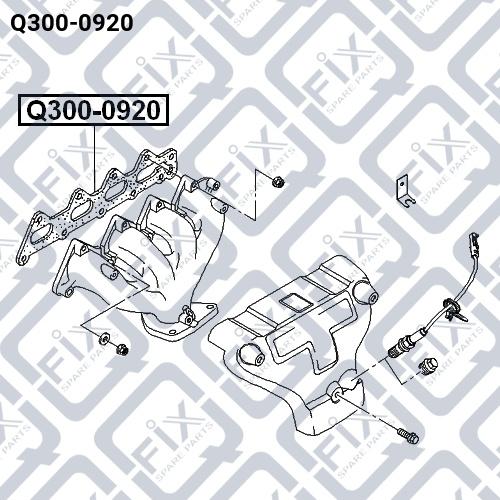 Q-FIX Q300-0920 Прокладка колектора Q-FIX Q300-0920 Прокладка колектора