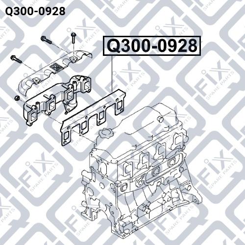 Q-FIX Q300-0928 Прокладка колектора Q-FIX Q300-0928 Прокладка колектора