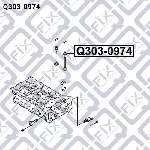 Q-FIX Q303-0974 Сальник клапана Q-FIX Q303-0974 Сальник клапана