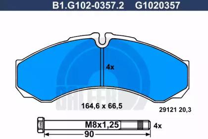Galfer B1.G102-0357.2 Brake pads