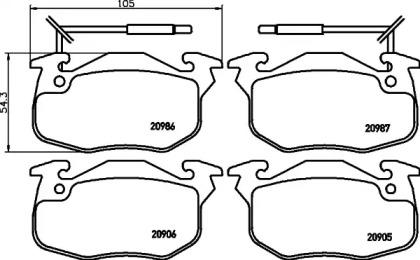 Hella 8DB 355 018-961 Brake pads
