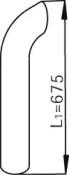 Dinex 68608 Exhaust pipe