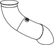Dinex 68626 Exhaust pipe Dinex 68626 Exhaust pipe